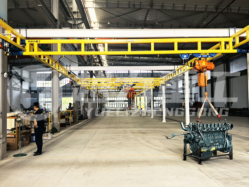 2噸剛性KBK起重機(jī)應(yīng)用在重卡零部件生產(chǎn)線(xiàn)中